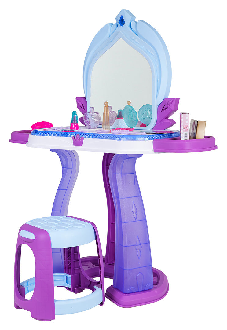 Tualetes galdiņš ar gaismām un skaņām (37 aksesuāri) + taburete, 3+