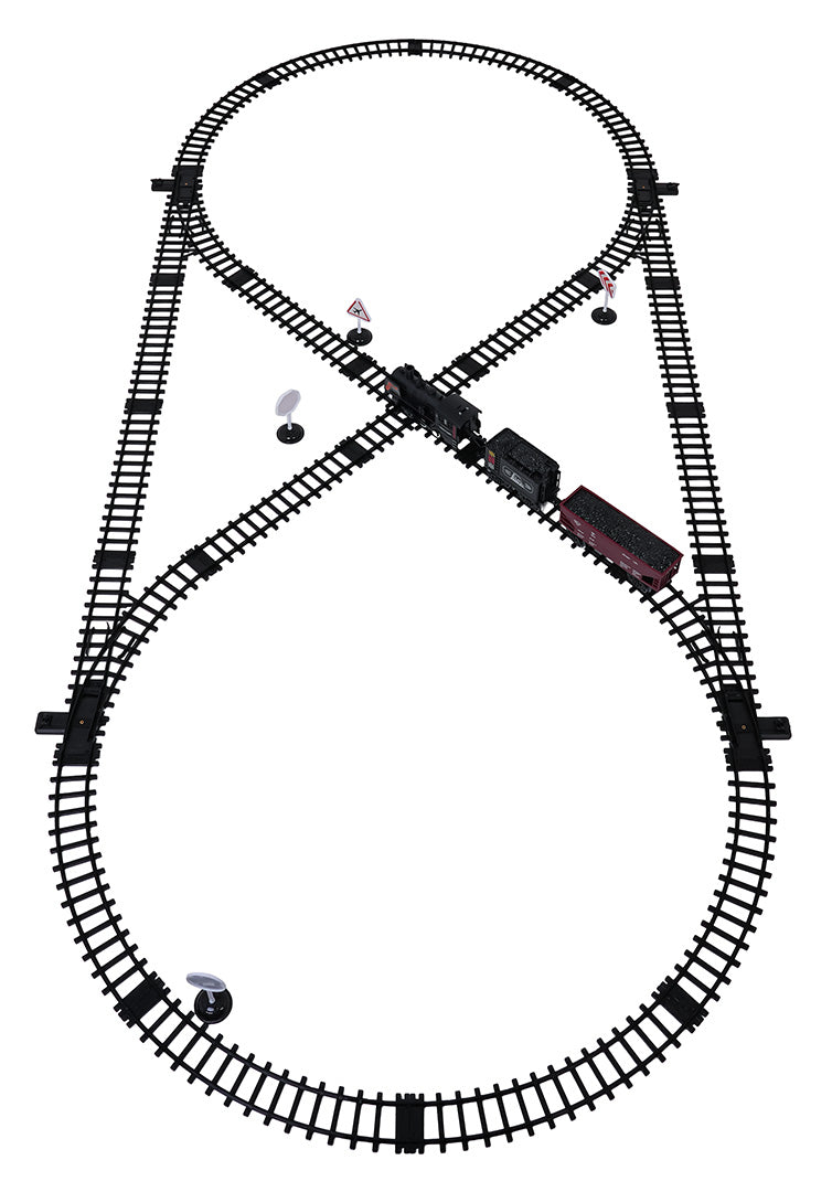 MEGA vilciens ar dūmu, gaismas un skaņas funkcijām