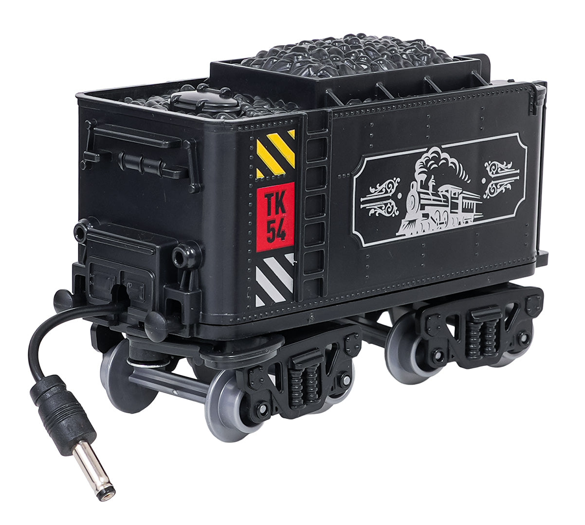 MEGA vilciens ar dūmu, gaismas un skaņas funkcijām