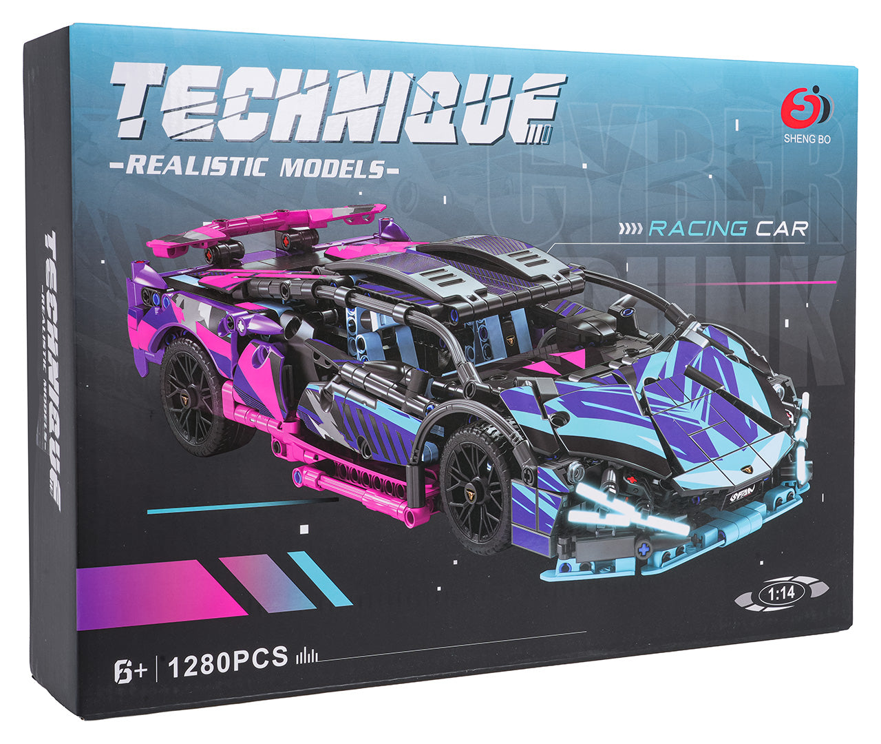 Sporta automašīnas konstruktors 1280 gab. (1:14)