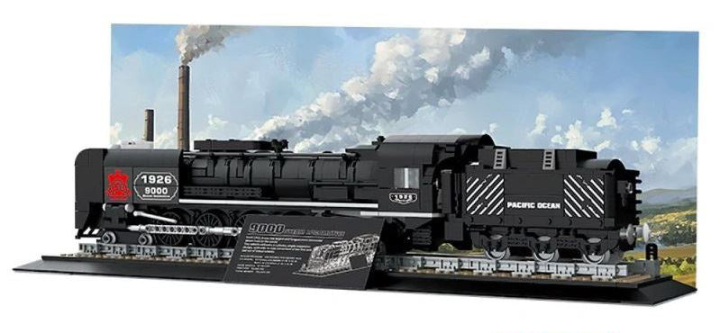 Retro tvaika lokomotīves klucīšu komplekts – 1546 detaļas (14+)