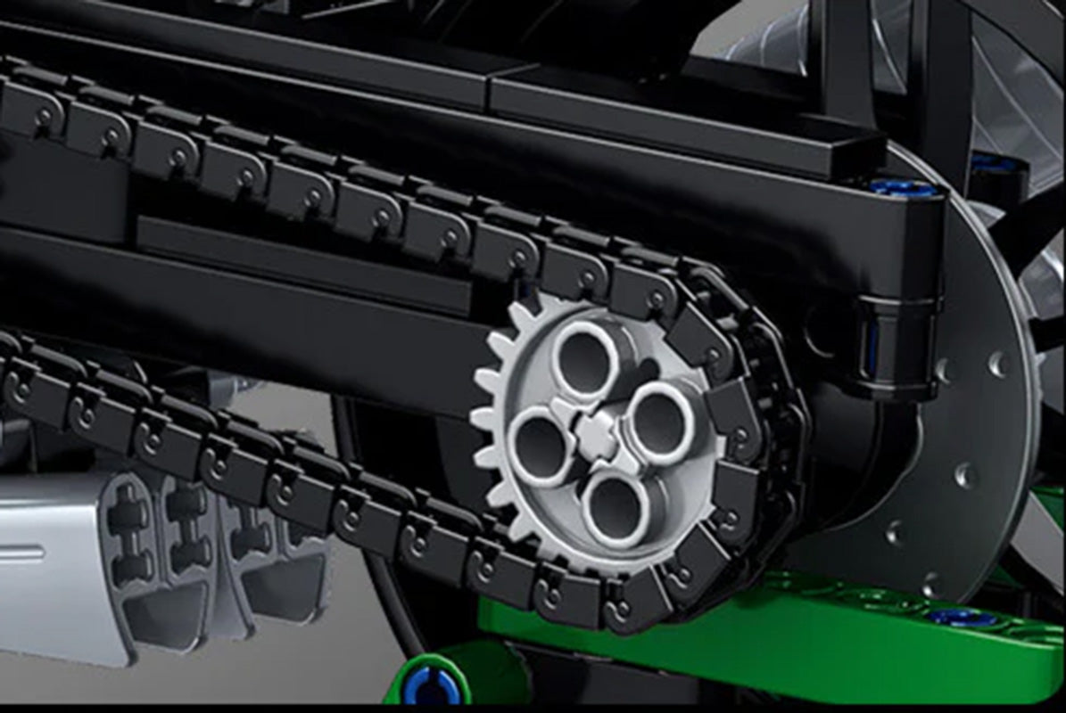 Motocikla sacīkšu konstruktors 912 gab. – balts sporta motocikls ar statīvu