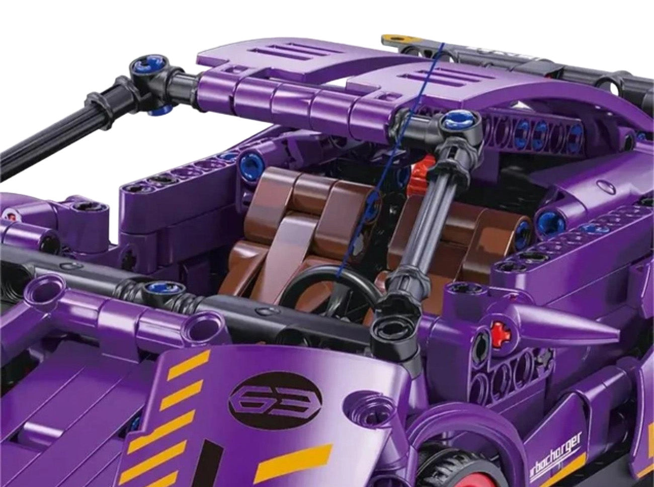 Violets sporta auto klucīšu komplekts 470 gab.