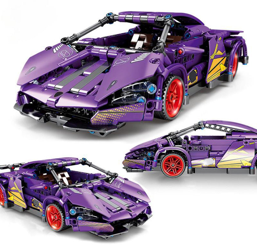 Violets sporta auto klucīšu komplekts 470 gab.