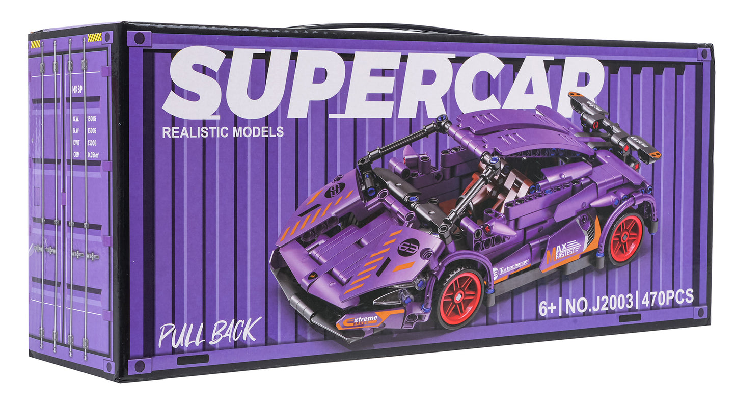 Violets sporta auto klucīšu komplekts 470 gab.