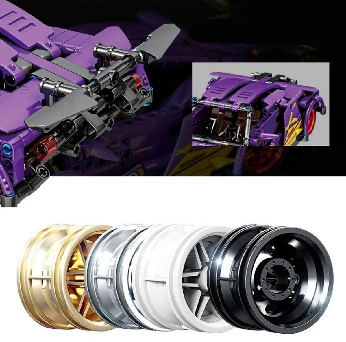 Violets sporta auto klucīšu komplekts 470 gab.