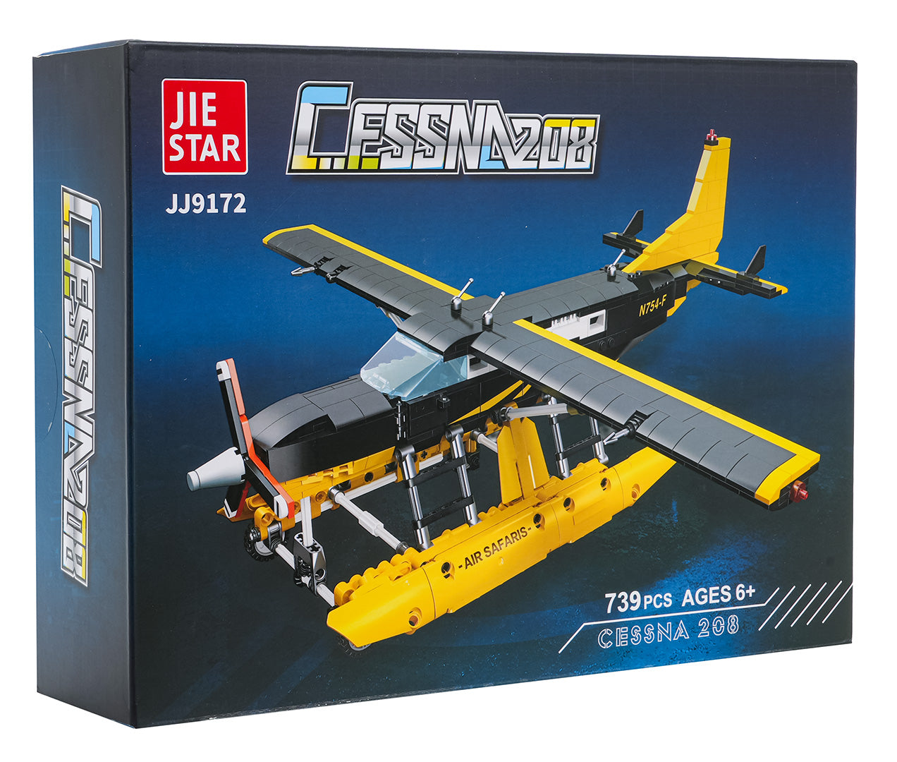 Lidmašīnas klucīšu komplekts – detalizēts modelis, 739 gab.