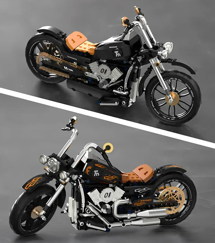 Motocikla klucīšu komplekts 455 gab. (melns ar oranžiem akcentiem), 8+