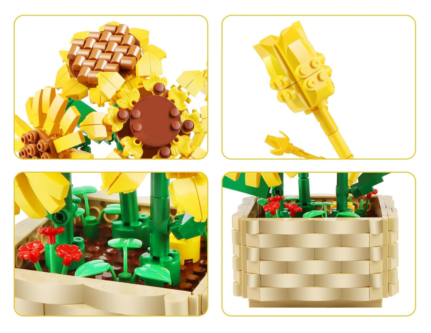 Saulespuķu klucīšu komplekts podā – 550 gab.