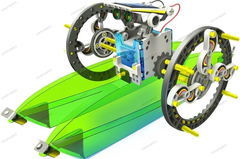 Bērnu izglītojošais, zinātniskais konstruktors - Saules robots 14 in 1