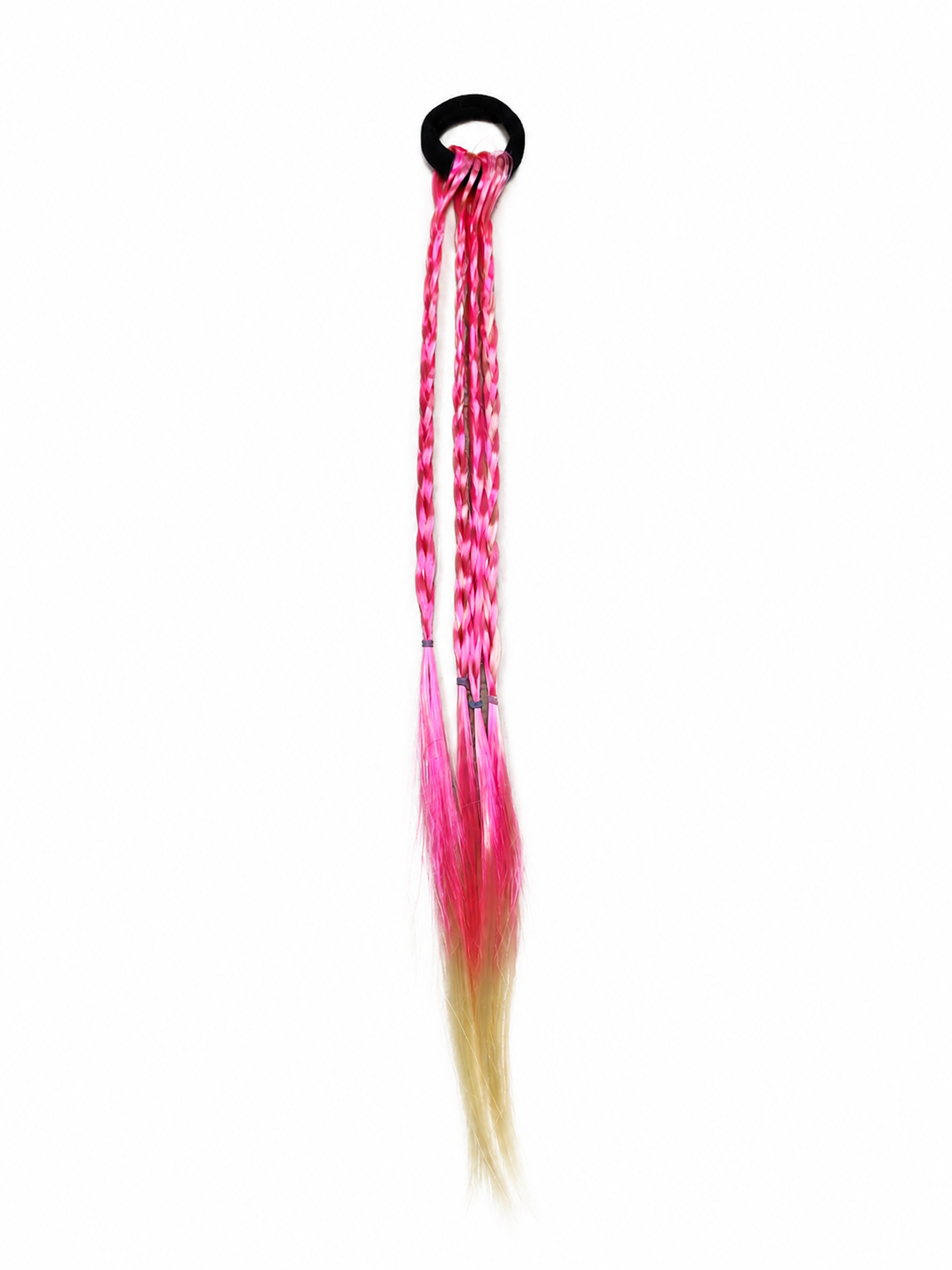 Krāsainas matu bizītes uz gumijas, 47 cm - 1 Gab