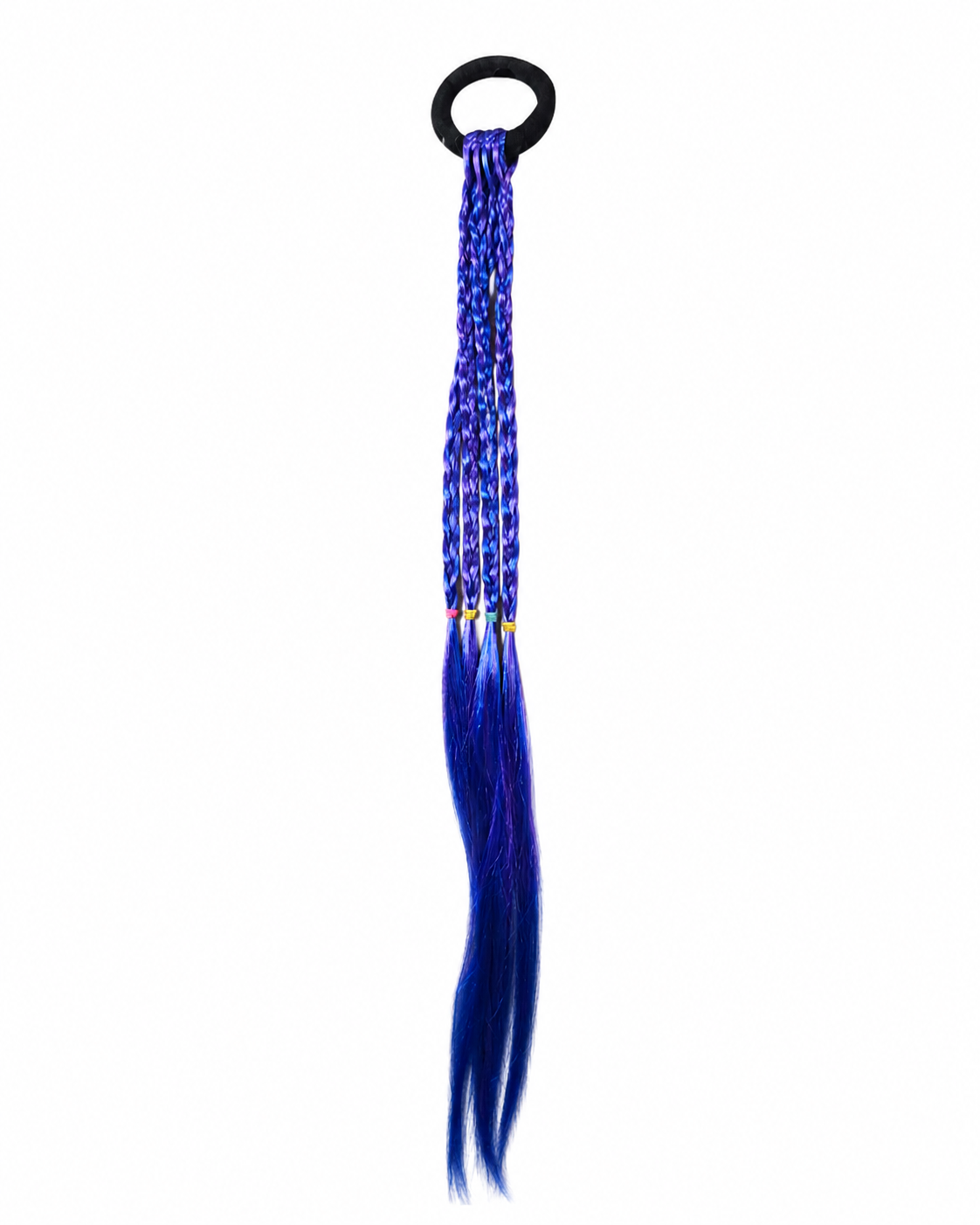 Krāsainas matu bizītes uz gumijas, 47 cm - 1 Gab