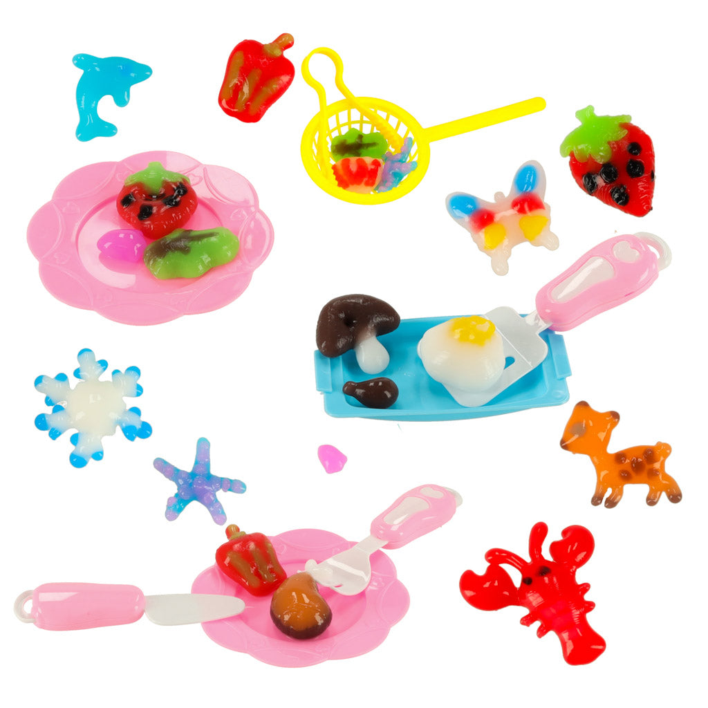 Maģiskā virtuve – 3D želejas figūriņu komplekts, 62 daļas