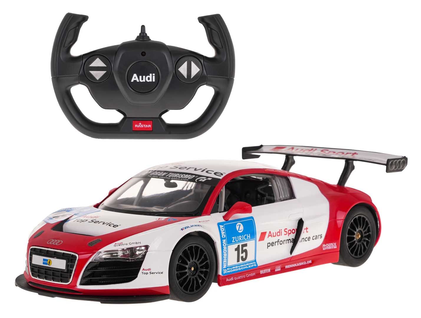 R/C 1:14 AUDI R8 LMS Performance ar tālvadības pulti, RASTAR