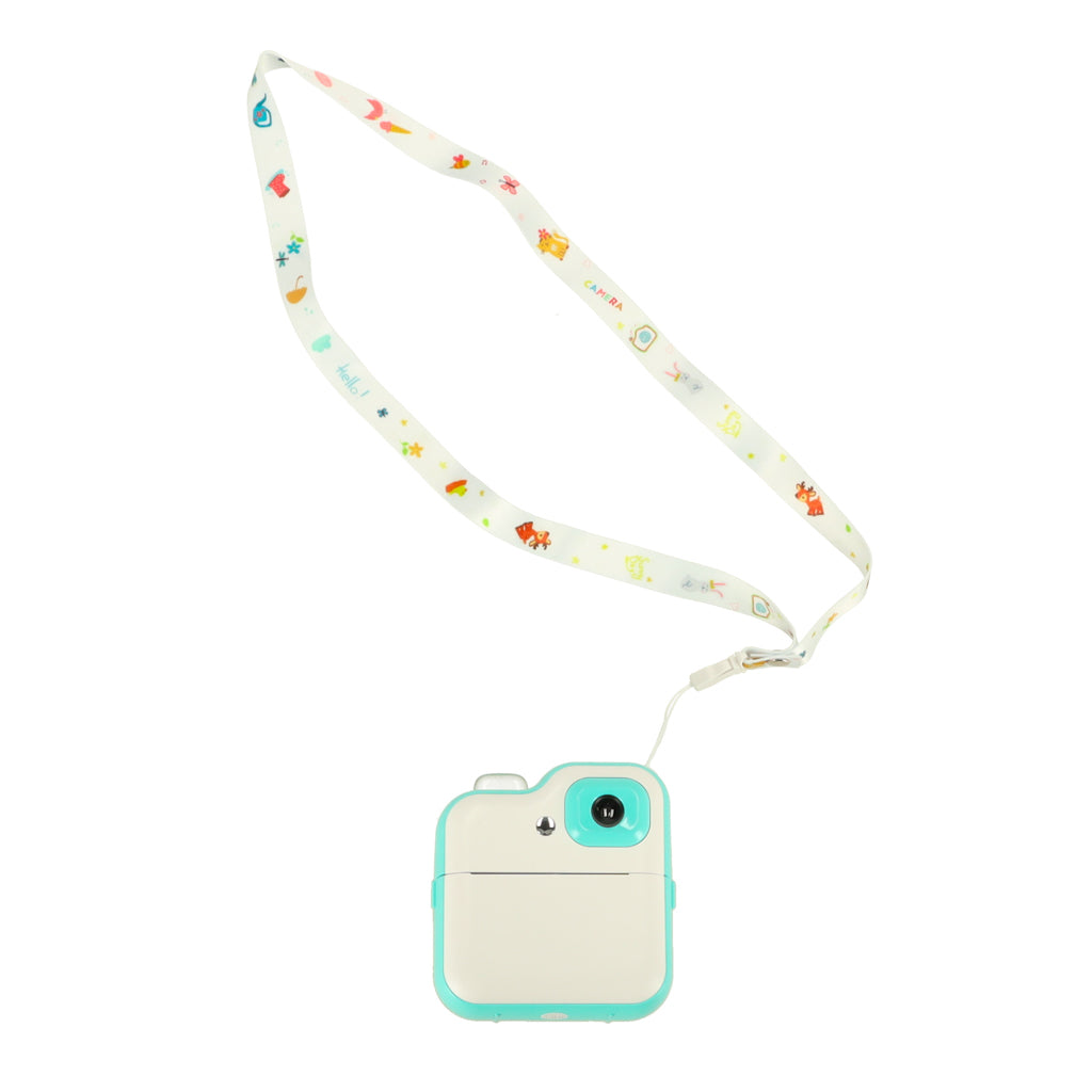 Bērnu instant kamera ar termoprinteri, video un spēlēm (zaļa) + 32GB karte