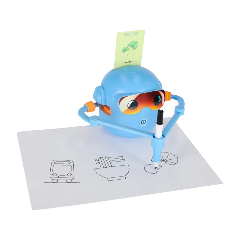 🤖 Interaktīvs zīmēšanas robots bērniem ar kartītēm (100 kartes)
