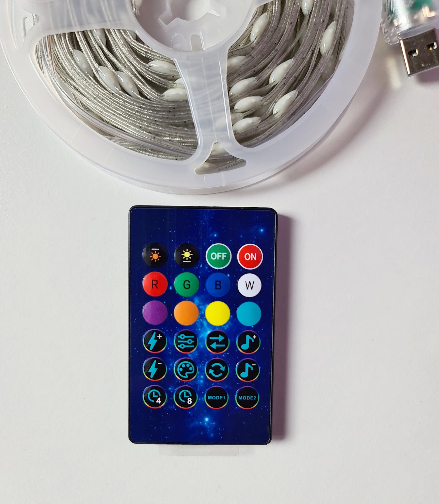 LED viedās Bluetooth Ziemassvētku lampiņas ar aplikāciju, 10 m , RGB, USB