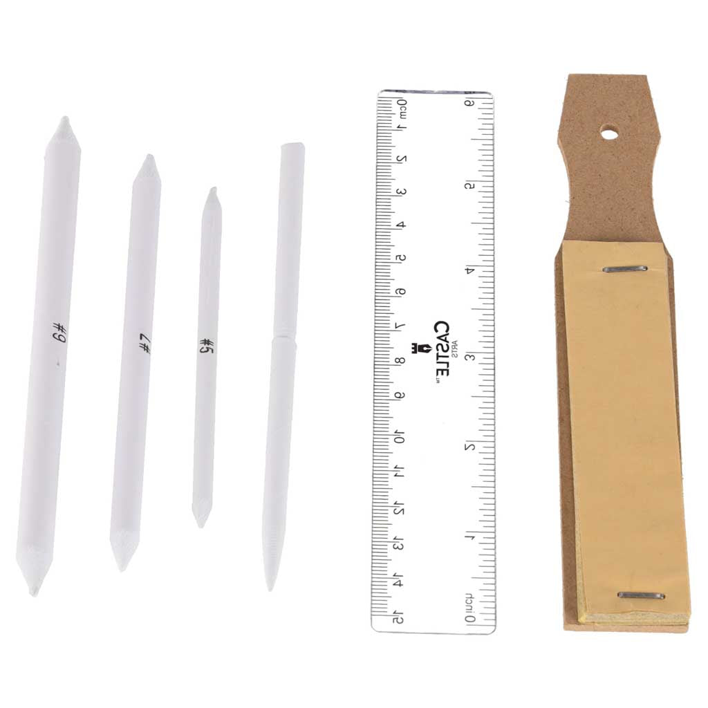 Zīmēšanas un skicēšanas mākslas komplekts – 54 daļas