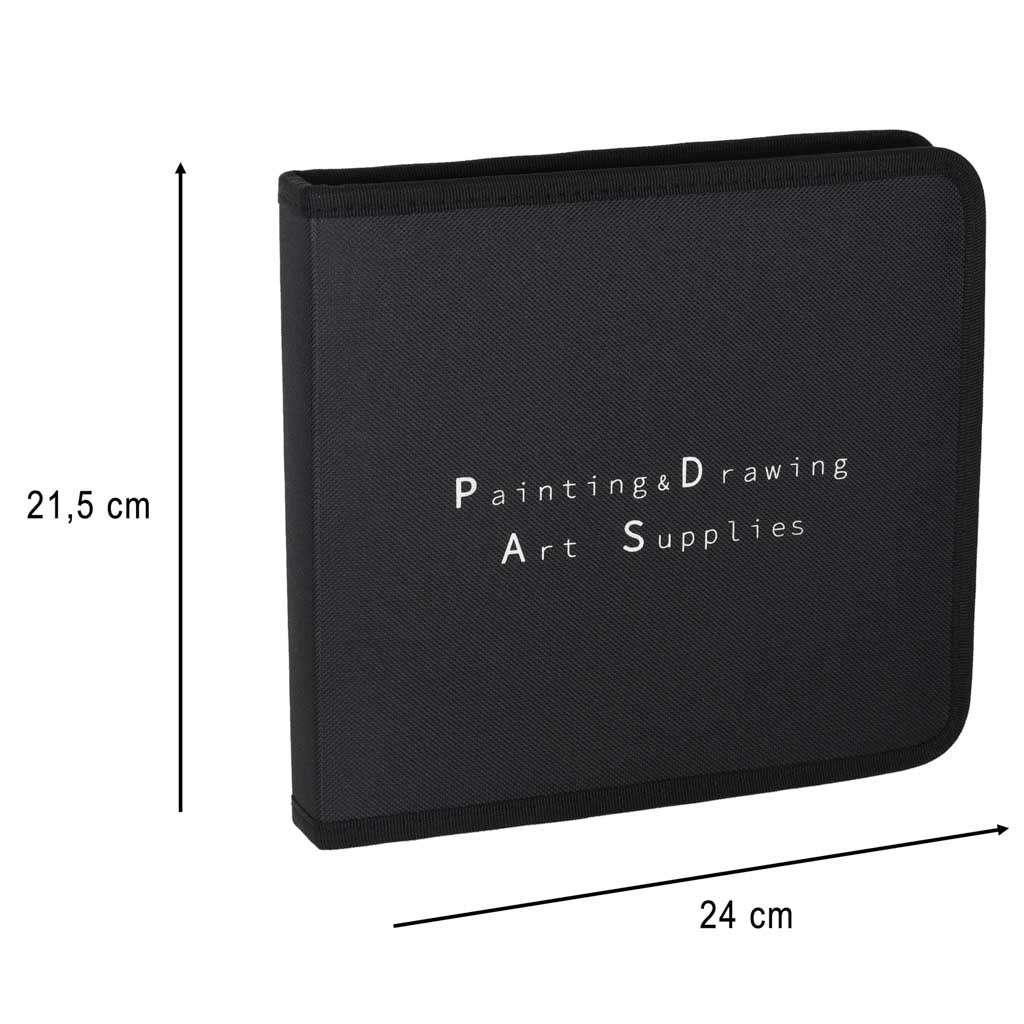 Zīmēšanas un skicēšanas mākslas komplekts – 54 daļas