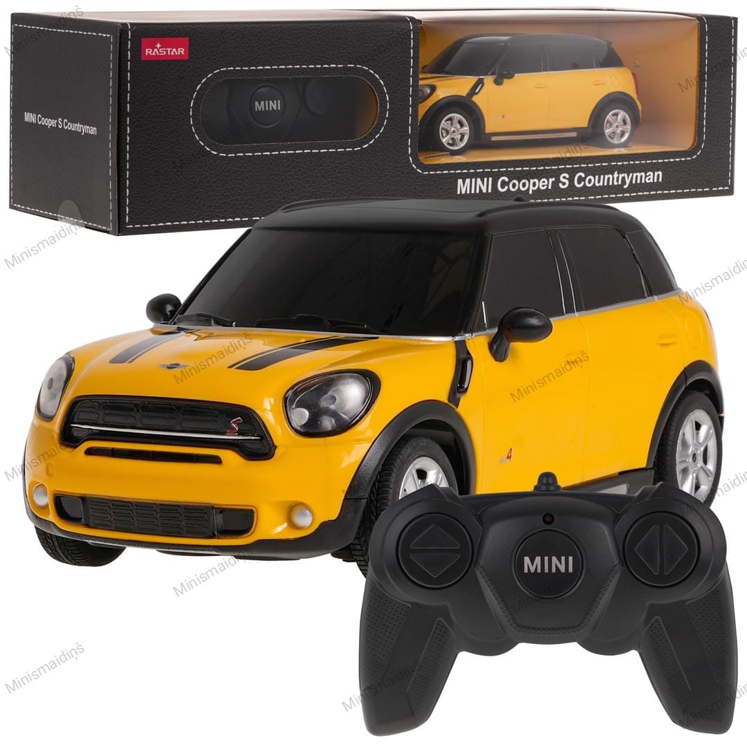 R/C 1:24 Mini Cooper S Countryman dzeltenā krāsā, RASTAR