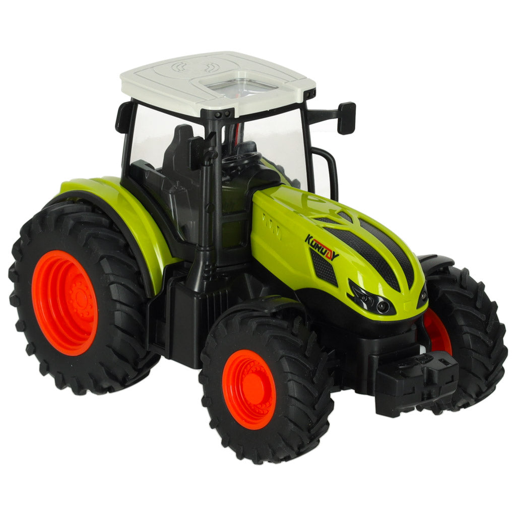 RC traktors ar piekabi un baļķu pacēlāju, 1:24 (2.4 GHz, gaismas/skaņas, 3+)