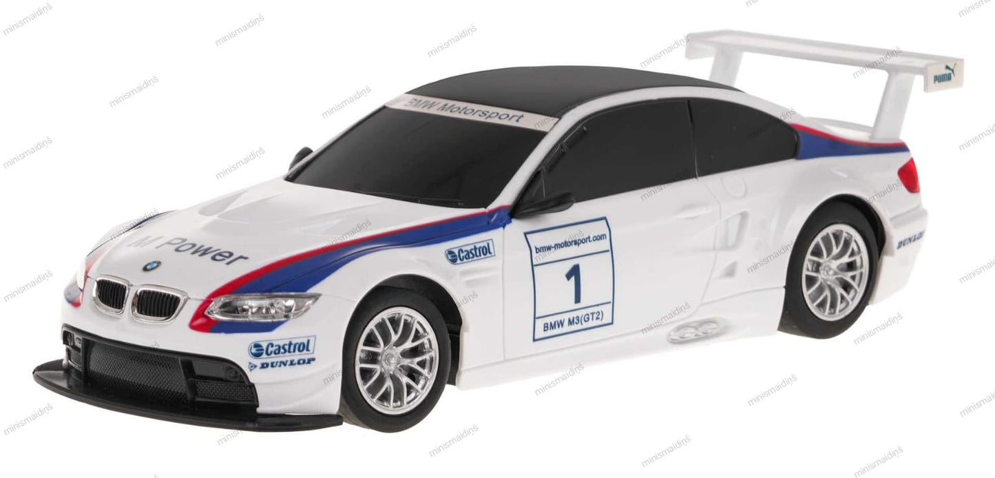 R/C 1:24 BMW M3 baltā krāsā, ar tālvadības pulti 2,4 GHz, RASTAR