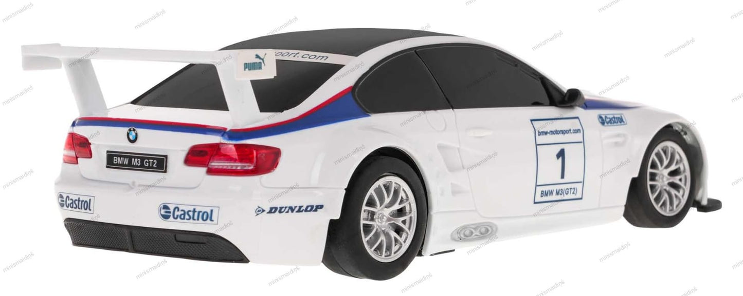 R/C 1:24 BMW M3 baltā krāsā, ar tālvadības pulti 2,4 GHz, RASTAR