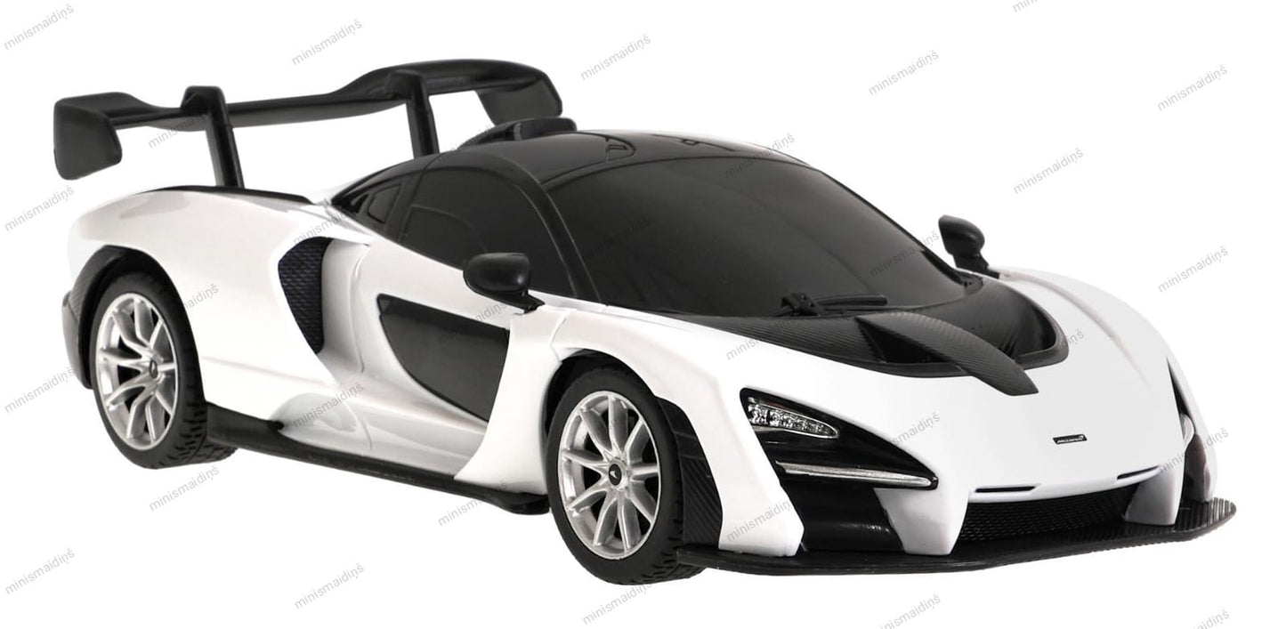 R/C 1:24 McLaren Senna baltā krāsā, ar tālvadības pulti 2,4 GHz, RASTAR