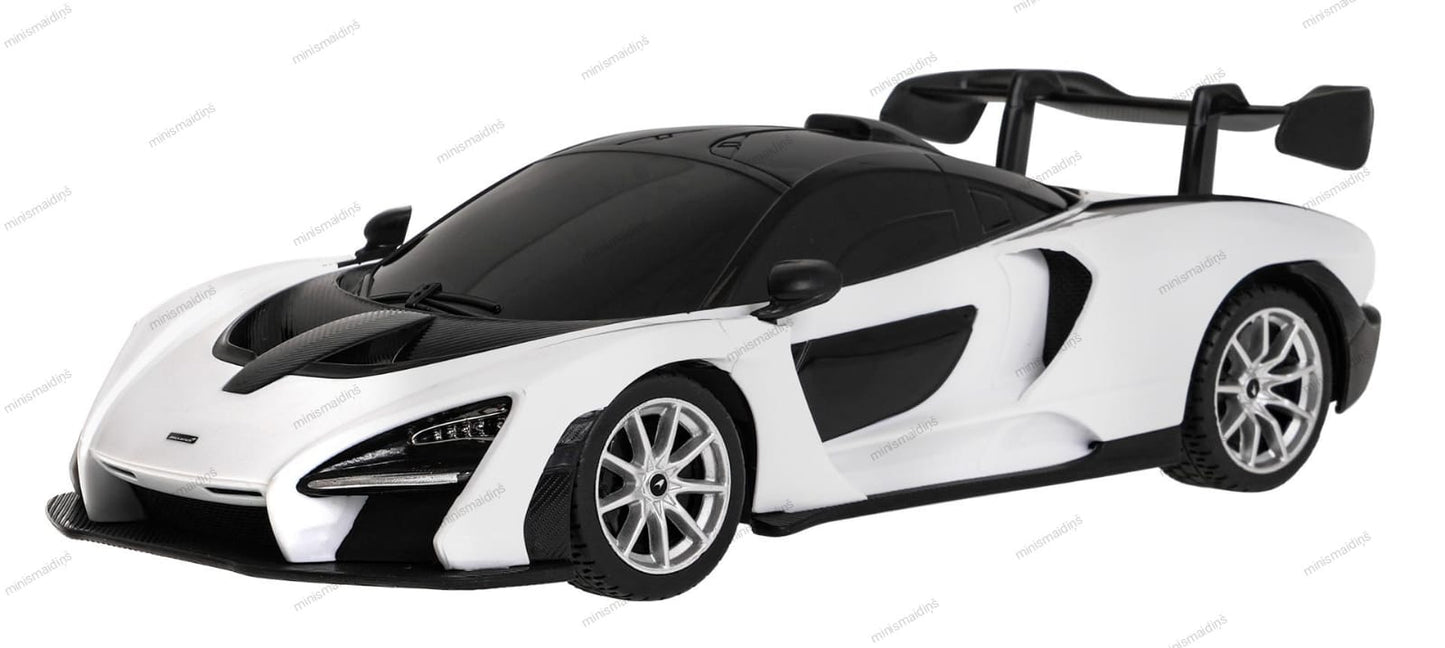 R/C 1:24 McLaren Senna baltā krāsā, ar tālvadības pulti 2,4 GHz, RASTAR