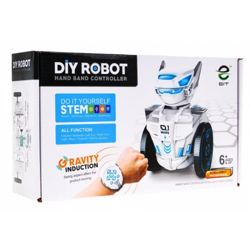 RC robots ar pulksteni un žestu vadību