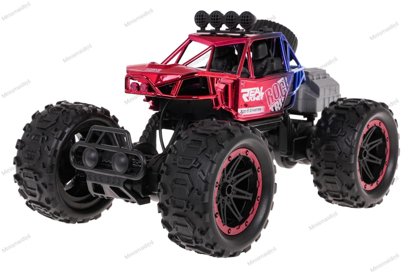 REAL ROCK CRAWLER Visurgājējs ar 2,4 GHz tālvadības pulti un dūmu funkciju R/C , sarkans