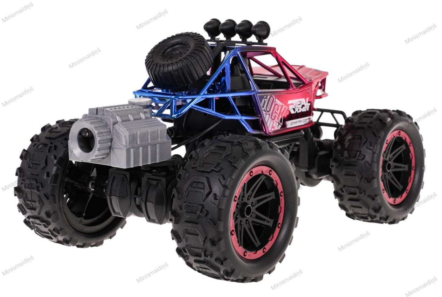 REAL ROCK CRAWLER Visurgājējs ar 2,4 GHz tālvadības pulti un dūmu funkciju R/C , sarkans