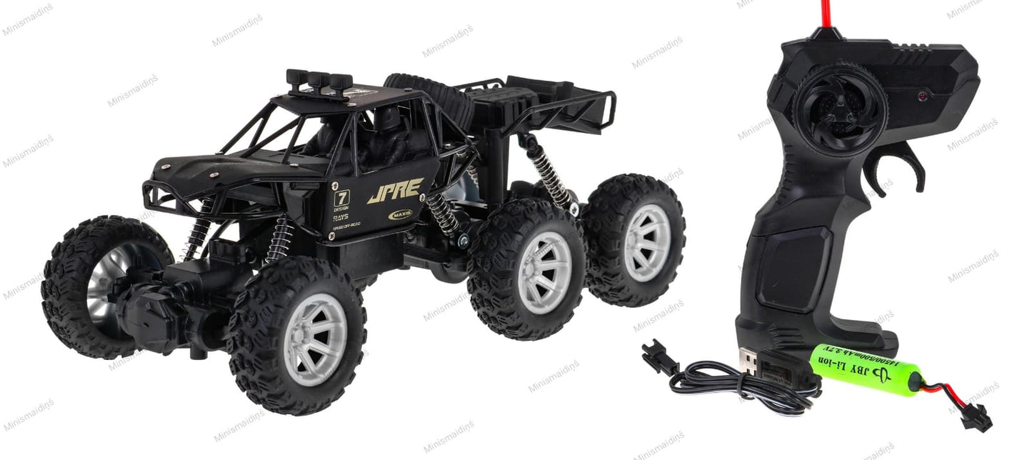 ROCK EXPLORER 4x4 metāla apvidus auto ar tālvadības pulti 27Mhz, melns