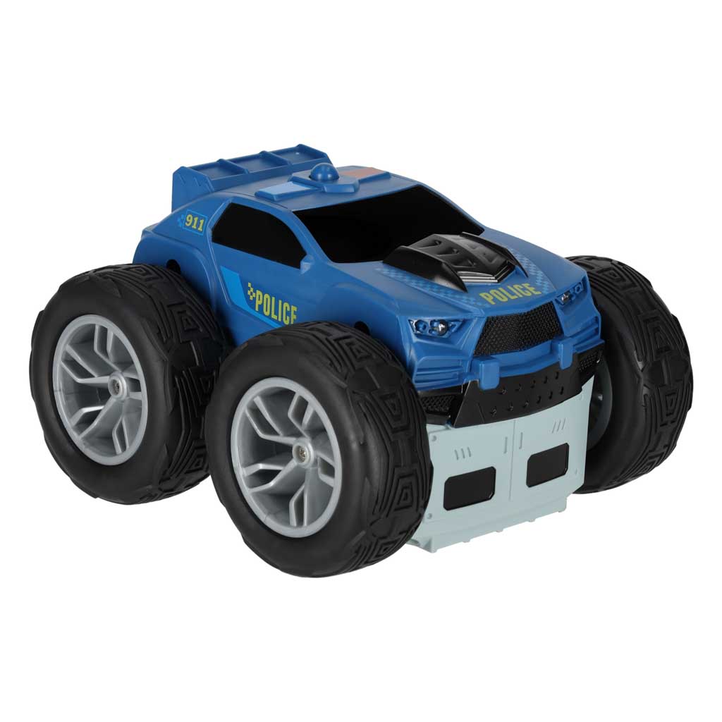 Revolt divpusēja RC triku automašīna 2-in-1 – ugunsdzēsēju un glābšanas auto