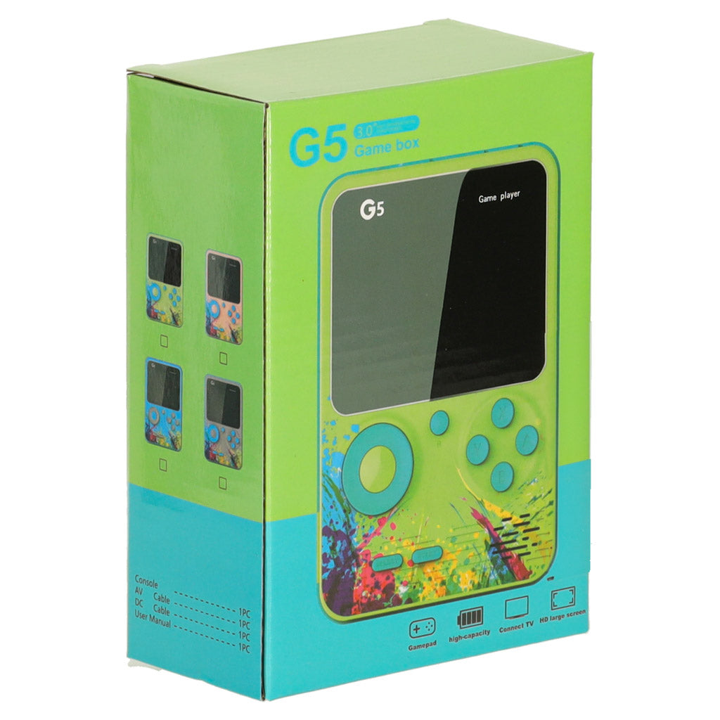 Mini spēļu konsole G5 ar 500 spēlēm (3” LCD), 6+