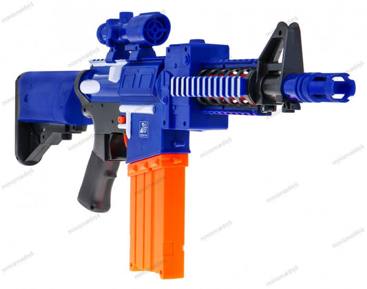 Bērnu rotaļu pistole "Blaze Storm Rifle Blue" ar 20 munīcijām, zils