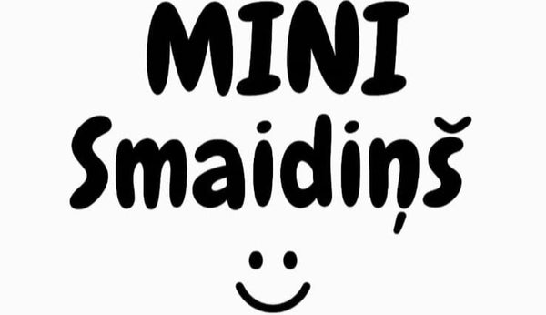 Melns  logo  mini smaidiņš ar mazu smaidiņu apakša 