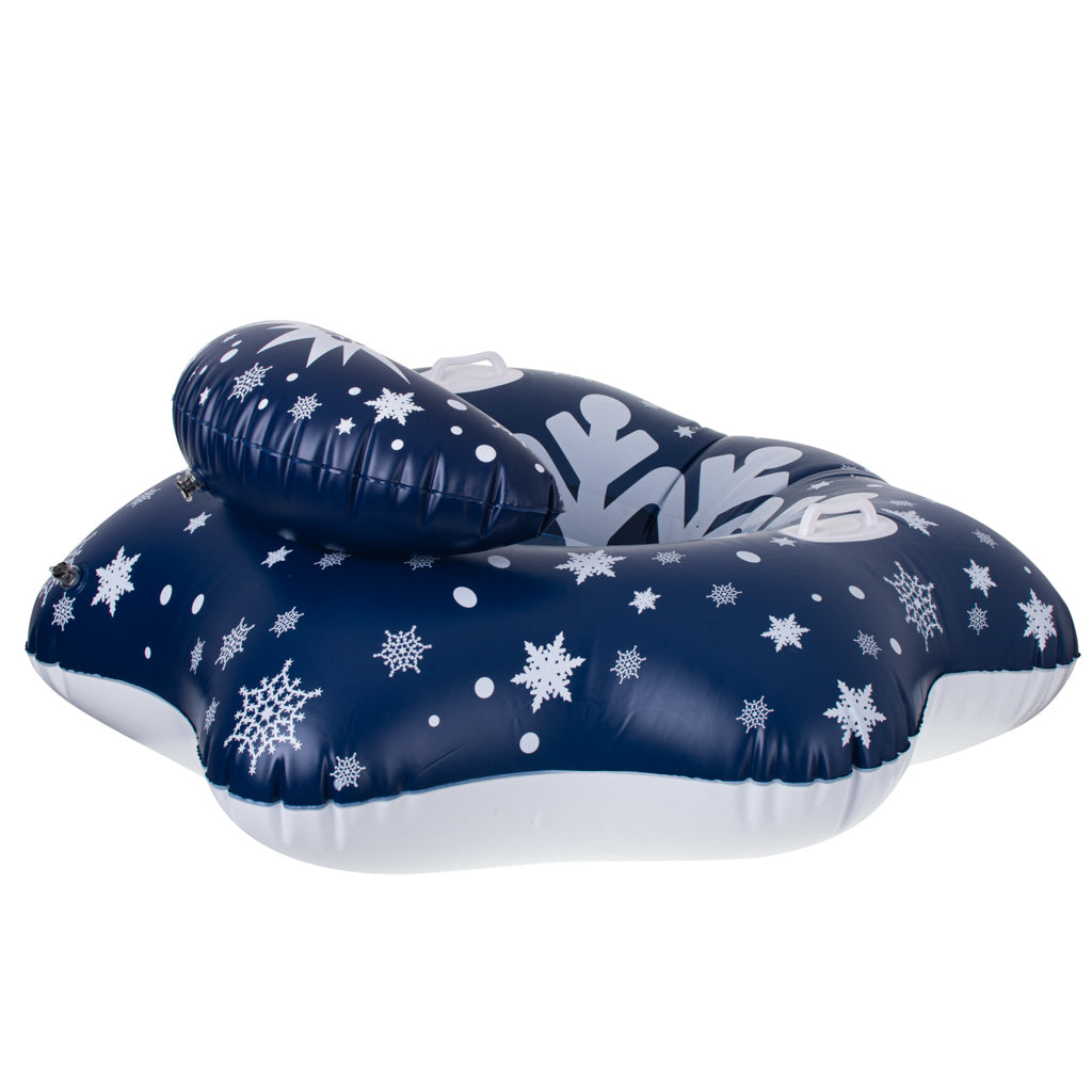 Piepūšamais sniega tubings 110 cm ar rokturiem (līdz 110 kg)