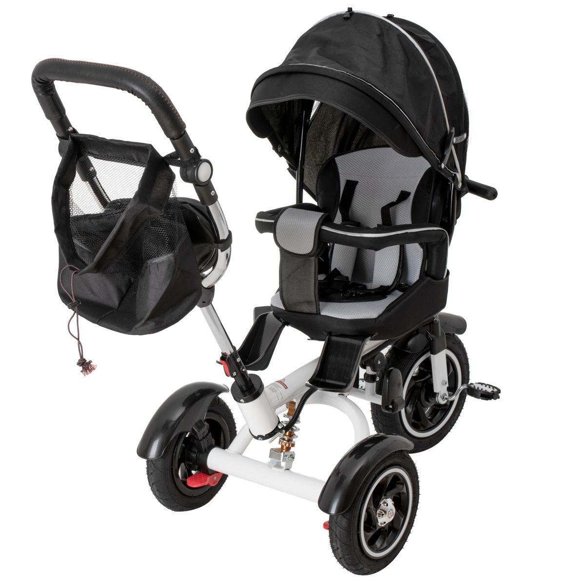 Bērnu trīsritenis TRIKE FIX V3 360°  1–6 gadi  Melns