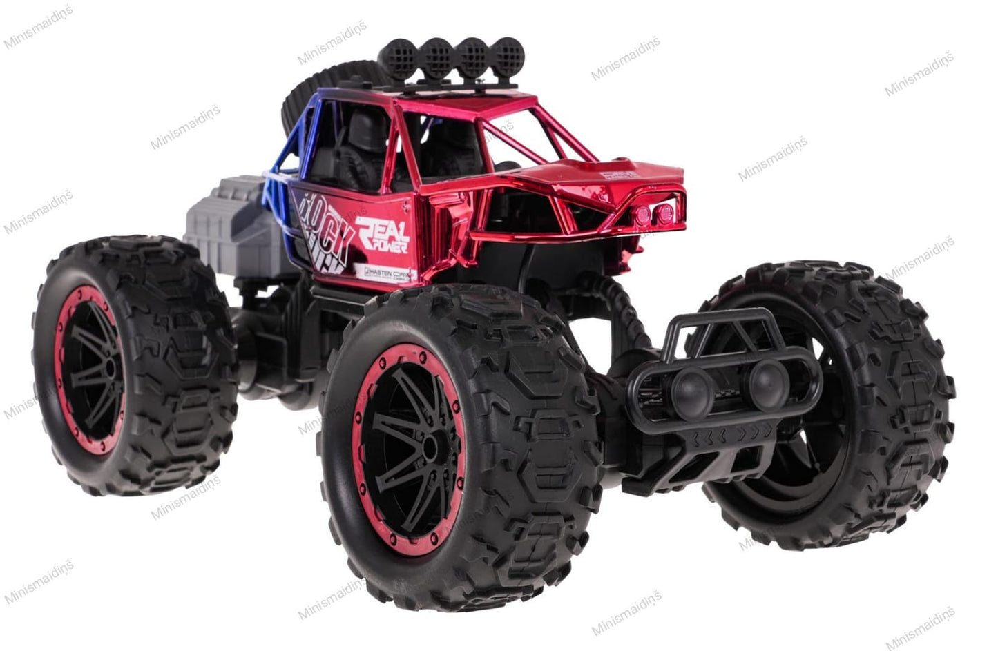 REAL ROCK CRAWLER Visurgājējs ar 2,4 GHz tālvadības pulti un dūmu funkciju R/C , sarkans