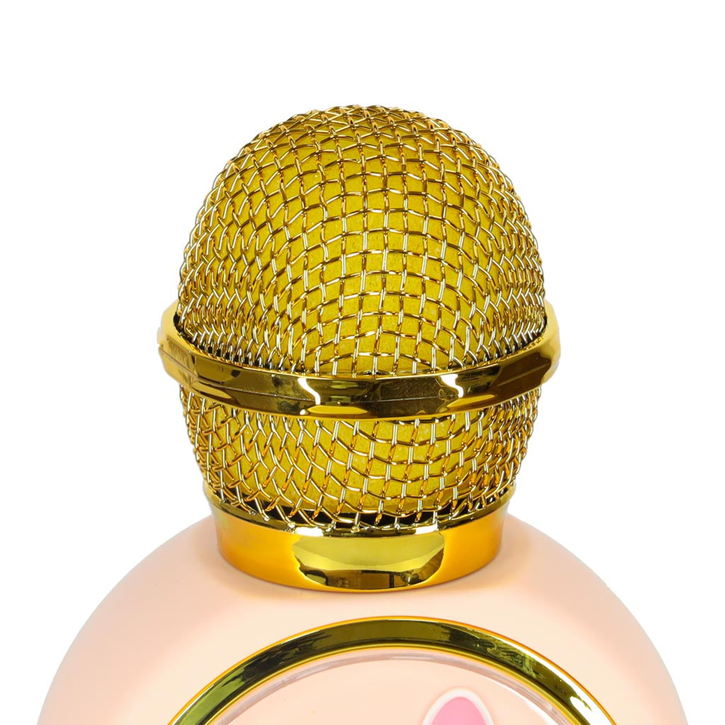 Bezvadu karaoke mikrofons bērniem (rozā/zelta)