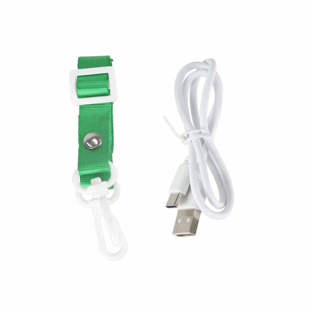 Bērnu digitālās fotokameras komplekta piederumi – siksniņa un USB uzlādes vads