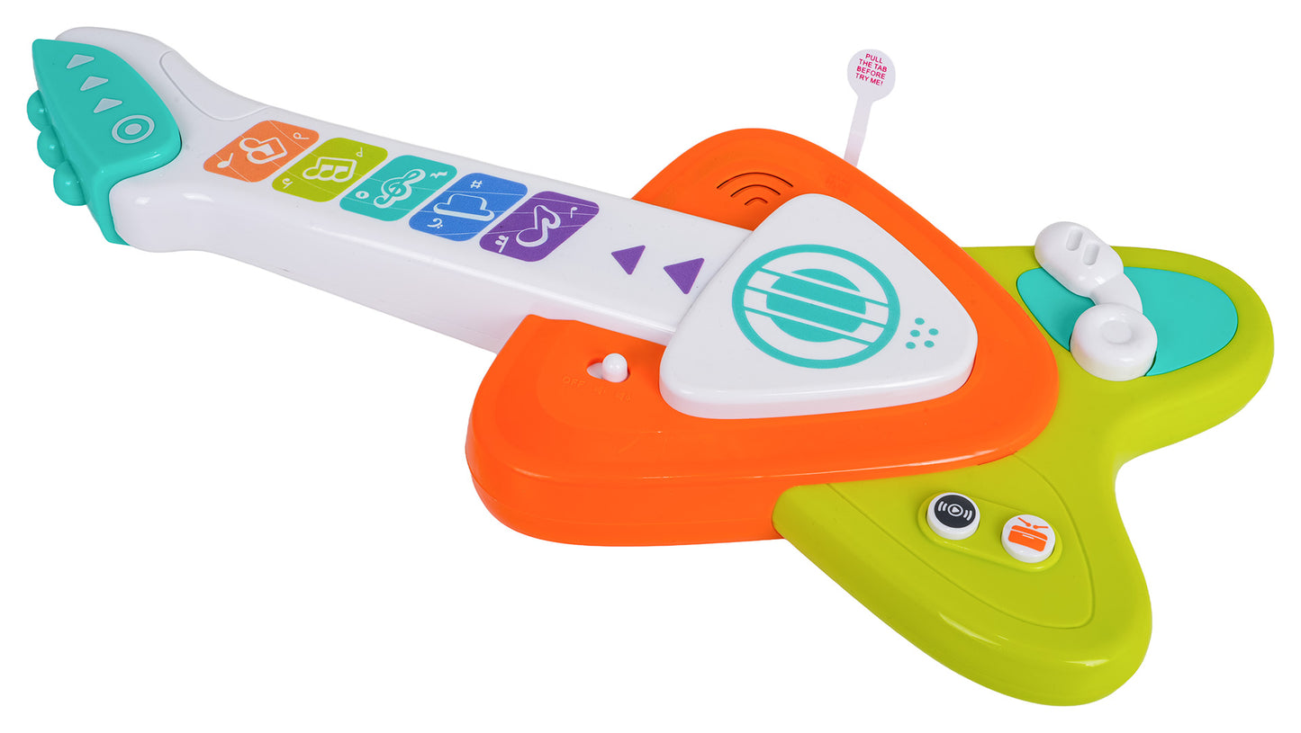 Krāsaina bērnu elektroniskā ģitāra ar taustiņiem un mūzikas pogām rotaļām un mācībām