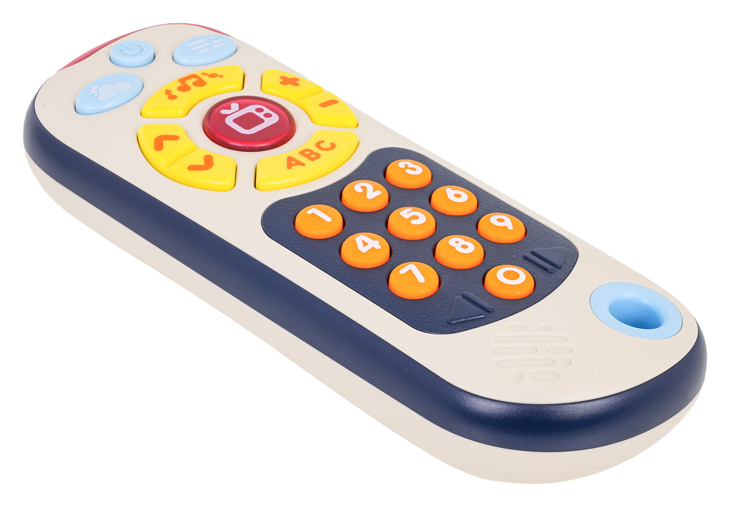 Interaktīva bērnu rotaļlieta televizora pults ar spilgtām pogām, gaismām un skaņas funkciju