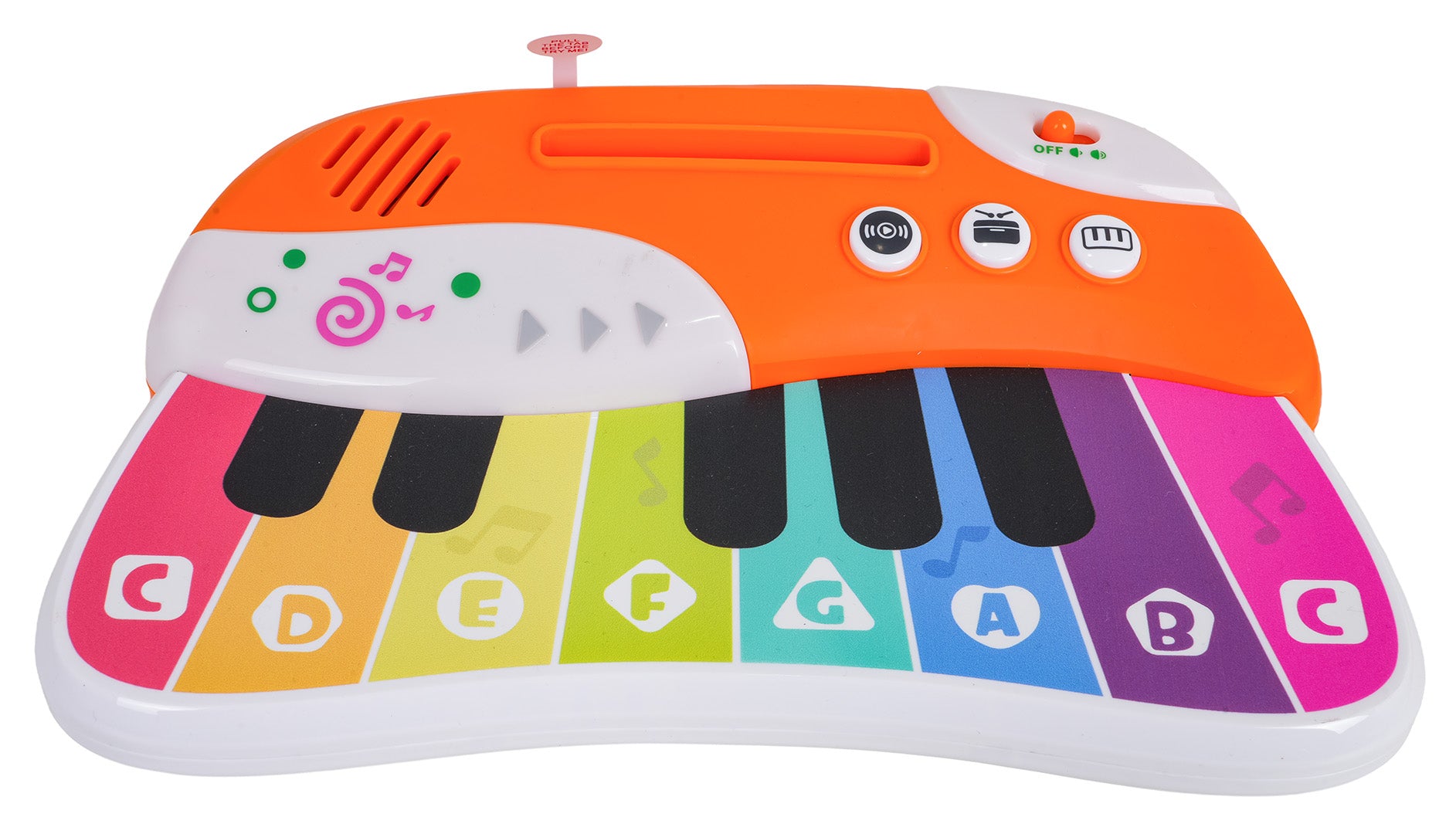 Krāsainas bērnu klavierītes ar mūzikas taustiņiem un skaņu pogām rotaļām un mācībām