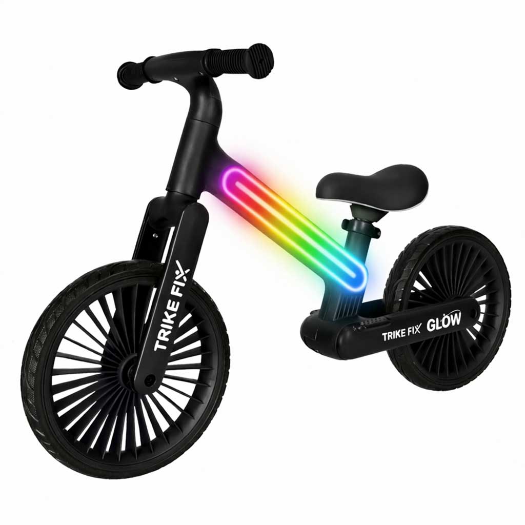Bērnu līdzsvara velosipēds Trike Fix Glow ar LED gaismas efektu rāmī