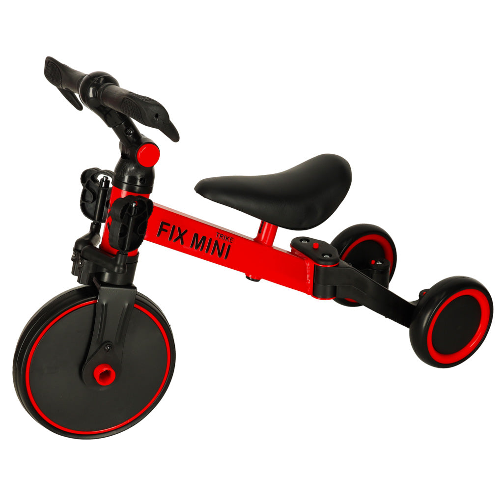 Bērnu trīsritenis Trike Fix Mini ar regulējamu sēdekli un stūri, sarkans