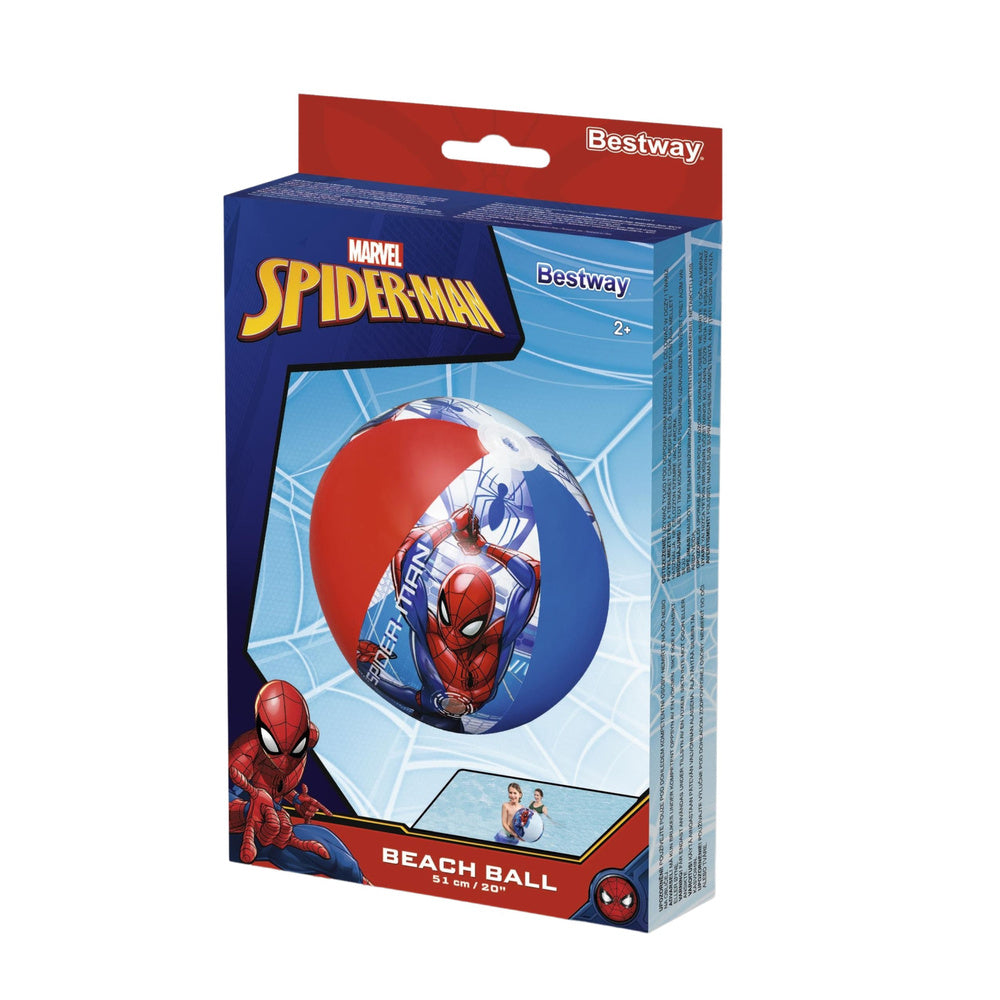 Bestway Marvel Spider-Man piepūšamā pludmales bumba 51 cm bērniem no 2 gadiem oriģinālajā iepakojumā