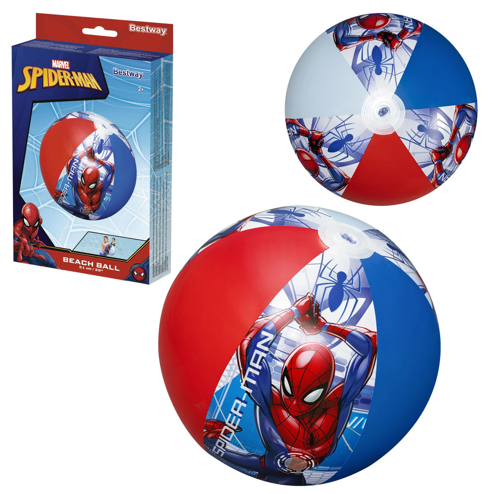 Bestway Spider-Man piepūšamā pludmales bumba 51 cm bērniem