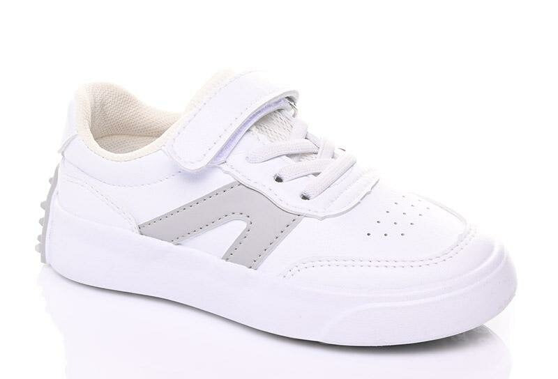Brīvā laika apavi meitenēm Apawwa Sneakers (Snīkeri) 25-30 izmērs, balts/pelēks